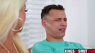 Step Old woman Fucks Step Son After Step Dad Stood Her Up